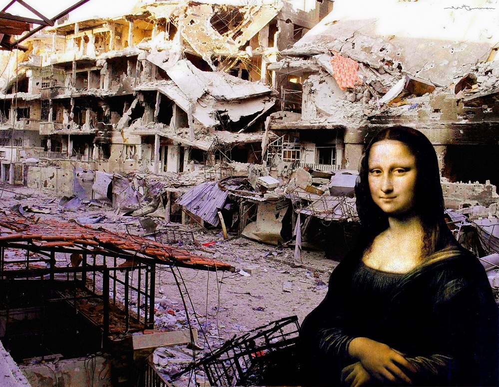 Tammam Azzam Syrian Museum Mona Lisa