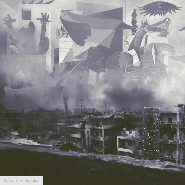 Wissam Al Jazairy Guernica in Allepo