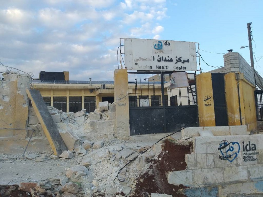 1 ida healthcentre syria bombed060220