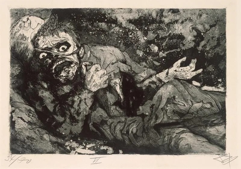 d2 Otto Dix Verwundeter 1924