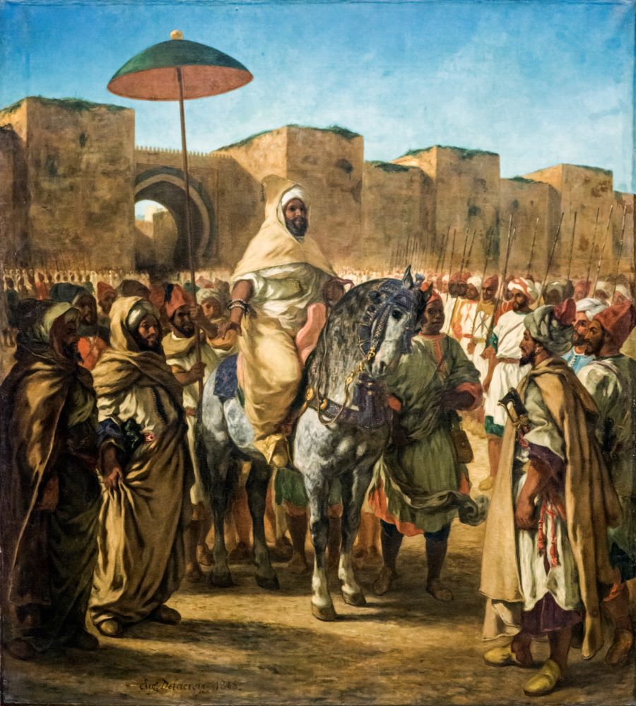 image 14. Delacroix Moulay Abd er Rahman Sultan du Maroc sortant de son palais de Meknes entouré de sa garde et de ses principaux officiers