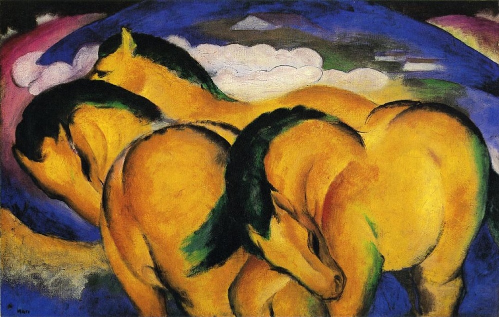 12 Franz Marc Little Yellow Horses 1912