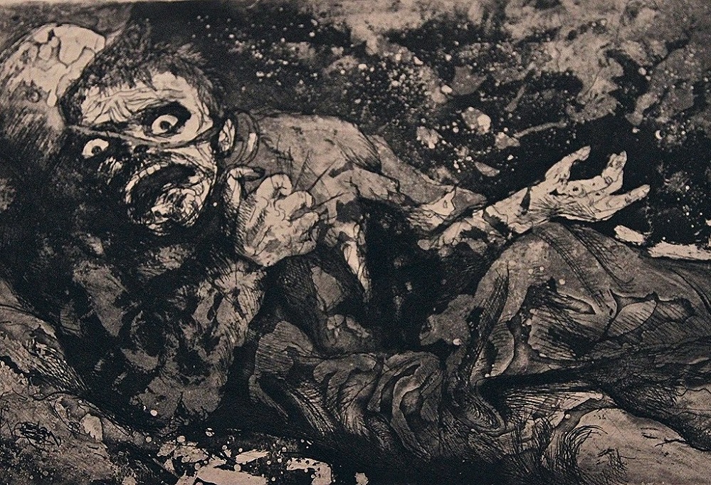 17 Otto Dix Wounded Man 1916
