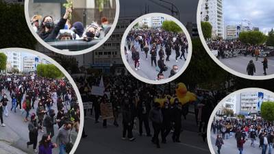 «ΩΣ ΔΑΜΕ»-10.000 διαδήλωσαν κατά του αυταρχισμού και της διαφθοράς στη Λευκωσία