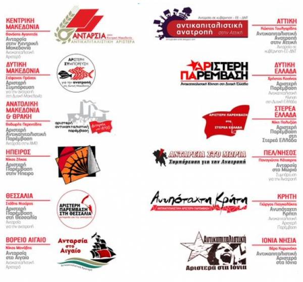 Δυναμώνουμε την αντικαπιταλιστική Αριστερά παντού! Οι περιφερειακές κινήσεις που συμμετέχει και στηρίζει η ΑΝΤ.ΑΡ.ΣΥ.Α.