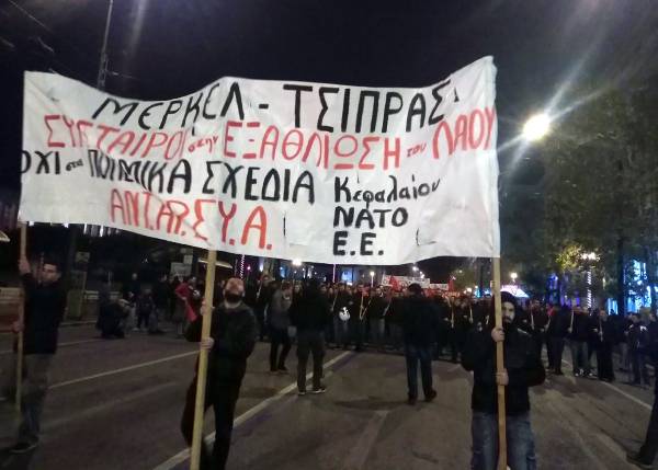 ΑΝΤΑΡΣΥΑ: Καταγγελία για την αστυνομική βία κατά της διαδήλωσης ενάντια στην επίσκεψη Μέρκελ την Πέμπτη 10/1