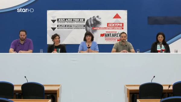 Διακαναλική Συνέντευξη ΑΝΤΑΡΣΥΑ-Ανατρεπτική Συνεργασία για τις Ευρωεκλογές της 9/6/24