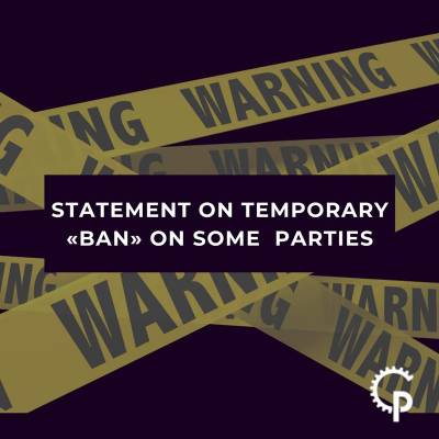 Sotsialnyi Rukh: Δήλωση για την «προσωρινή» απαγόρευση κάποιων κομμάτων.