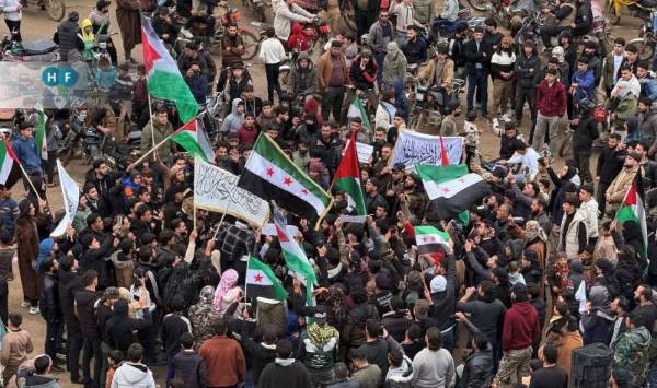 Οι Σύριοι διαδηλώνουν για την Παλαιστίνη σε όλη τη χώρα