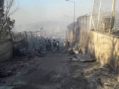 Συνέλευση Βάσης Εργαζομένων σε ΜΚΟ Λέσβου για τη φωτιά στη Μόρια