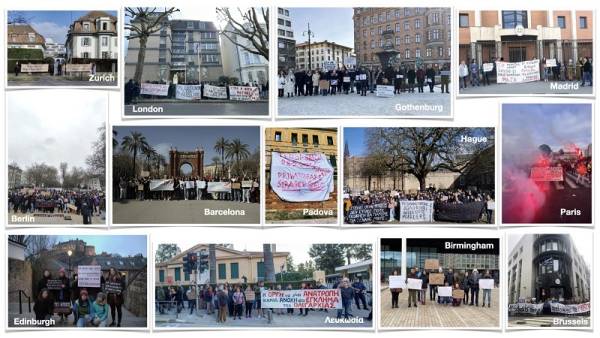 Δράσεις σε 13 πόλεις του κόσμου για την κρατική δολοφονία στα Τέμπη: Είναι έγκλημα, δεν ήταν δυστύχημα!
