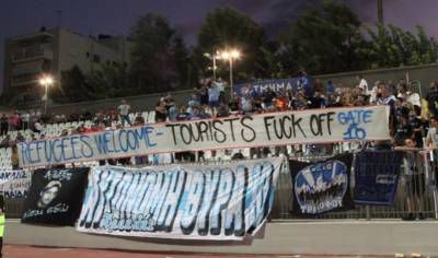 «Refugees Welcome - Tourists Fuck Off»