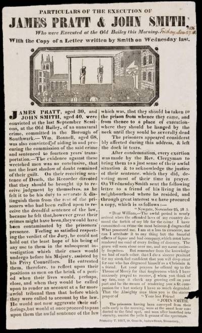 Πρατ και Σμιθ: οι τελευταίοι Βρετανοί που απαγχονίστηκαν για σοδομισμό το 1835