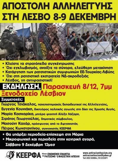 Aπαγόρευση εισόδου της αντιπροσωπείας της ΚΕΕΡΦΑ στο στρατόπεδο της Μόρια