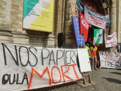 Μετανάστες σε απεργία πείνας στις Βρυξέλλες εδώ και σχεδόν 50 ημέρες