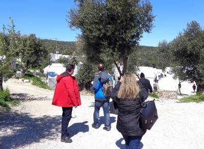 ΑΝΤ.ΑΡ.ΣΥ.Α: Επίσκεψη κλιμακίου του Π.Σ.Ο. στη Μόρια