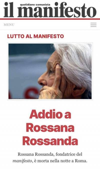 Ροσάνα Ροσάντα: Το κορίτσι του περασμένου αιώνα